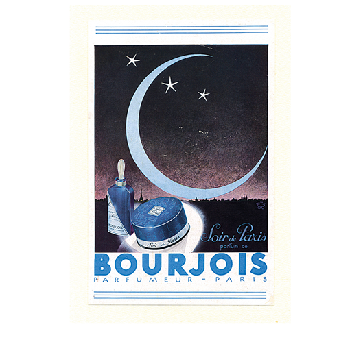 BOURJOIS PARFUMEUR, CRÉATEUR DE « MON PARFUM » EN 1924, ET DE « SOIR DE PARIS » EN 1928