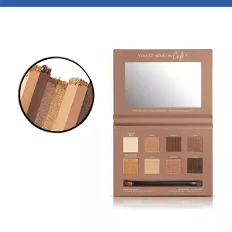 4 in 1 eye palette, Chocolate Nude editionN°01 Place de l'Opéra