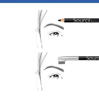 Kredka do brwi Sourcil Précision 01 Noir Ebene