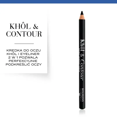 Kredka do oczu Khol & Contour Bourjois - 01 Noir-Issime