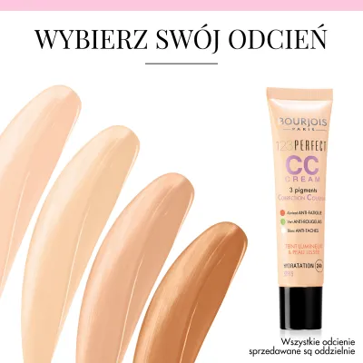 Krem CC 1, 2, 3 Perfect Bourjois - 31 Ivory