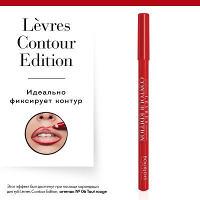 Lèvres Contour Edition. 06 Tout rouge