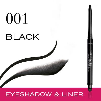 Ombré Smoky Eyeshadow & Liner. 01 Black