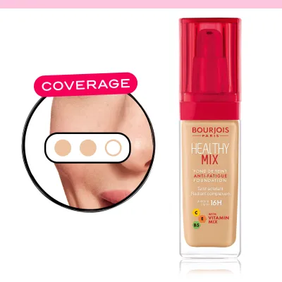 Podkład maskujący oznaki zmęczenia  Healthy Mix 53 Light Beige 