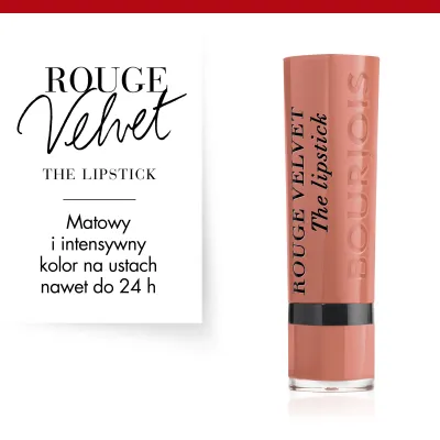 Pomadka do ust Rouge Velvet Bourjois - 01 Hey Nude! 