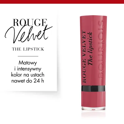 Pomadka do ust Rouge Velvet Bourjois - 03 Hyppink Chic 