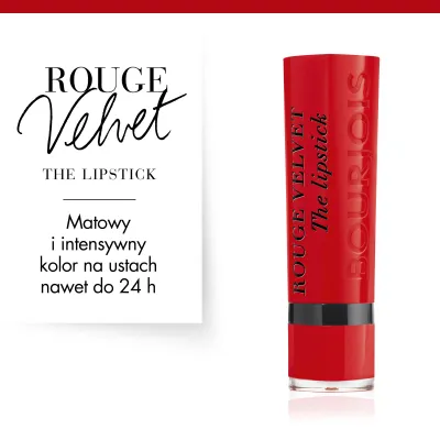 Pomadka do ust Rouge Velvet Bourjois - 08 Rubi’s Cute 