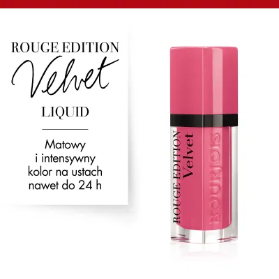 Pomadka w płynie Rouge Edition Velvet Bourjois - 11 So Hap’pink