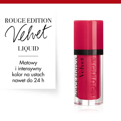 Pomadka w płynie Rouge Edition Velvet Bourjois - 13 Fu(n)chsia