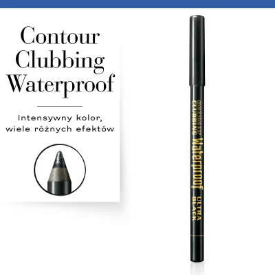 Wodoodporna kredka do oczu Contour Clubbing Waterproof Bourjois - 54 Ultra Black 