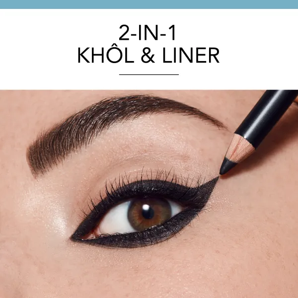 KHÔL & CONTOUR tužka na oči Ultra Black 002