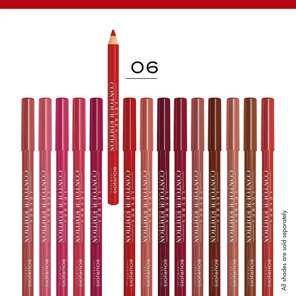 Lèvres Contour Edition. 06 Tout rouge