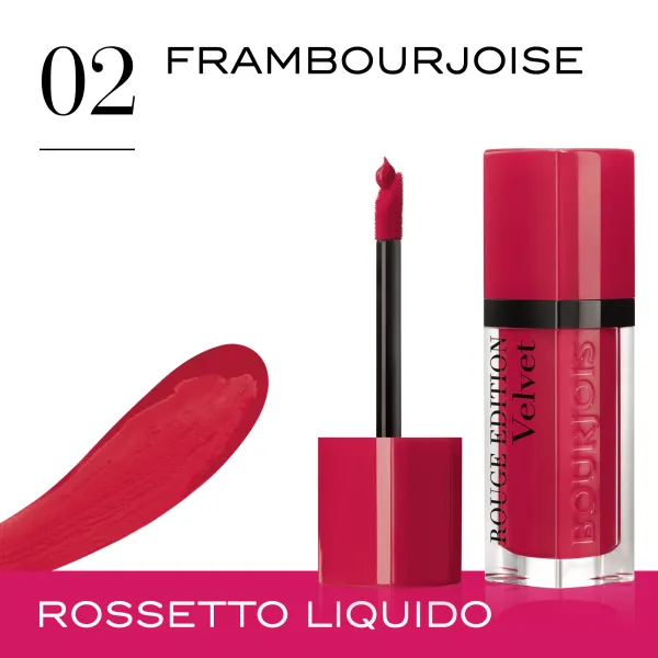 Rouge Edition Velvet. 02 Frambourjoise