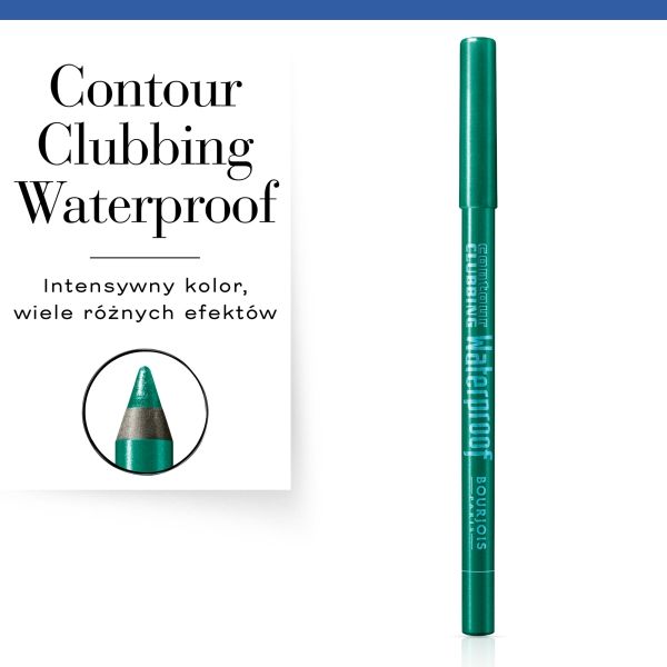 Wodoodporna kredka do oczu Contour Clubbing Waterproof Bourjois - 50 Loving Green 