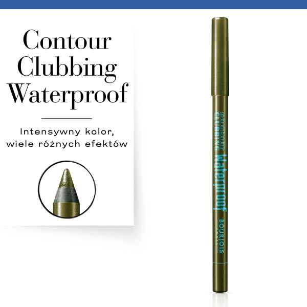Wodoodporna kredka do oczu Contour Clubbing Waterproof Bourjois - 62 Kaki'smatique